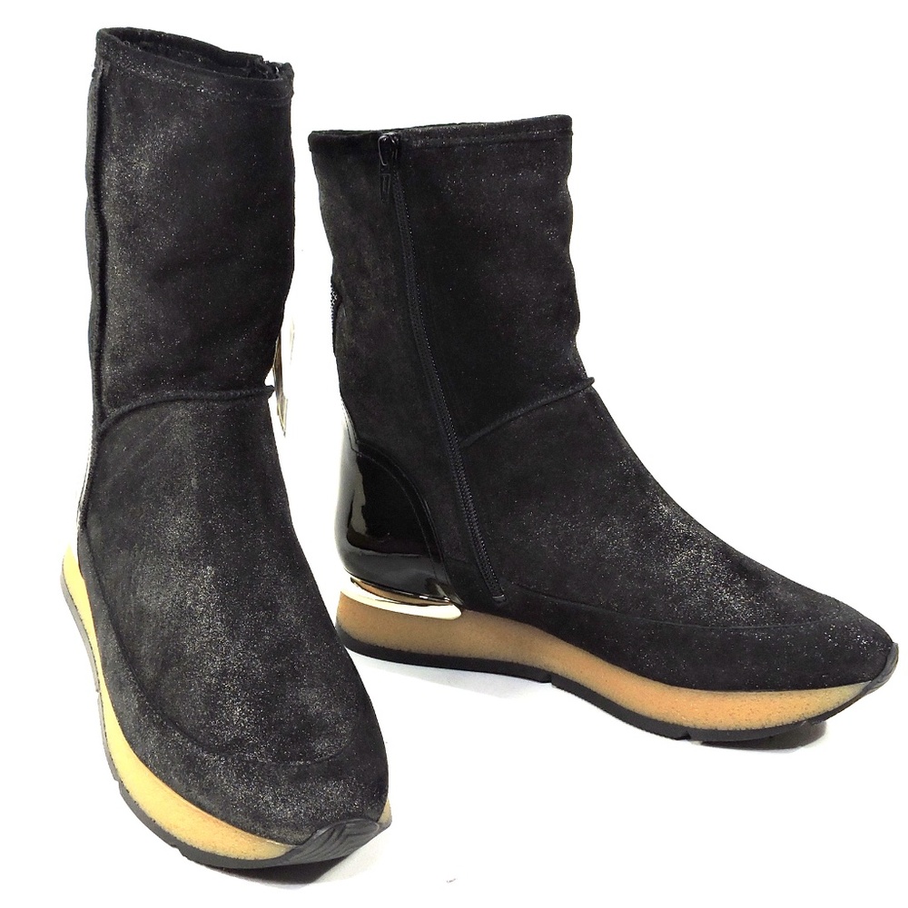HOGL ⚜ WOMEN'S BLACK SUEDE WINTER BOOTIE